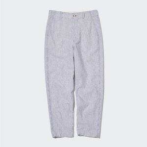 uniqlo striped linen pants